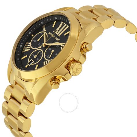 michael kors ladies bradshaw chronograph watch black|Michael Kors bradshaw chronograph watch.